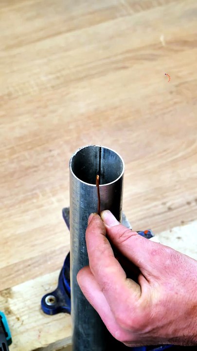 How to secure a bearing in a larger diameter pipe