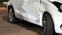 Entregadora fica ferida em acidente na Avenida das Pombas