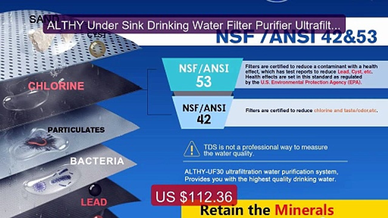 ALTHY Under Sink Drinking Water Filter Purifier Ultrafiltration Sy... -- Best Deal 2026 | Shop Now!