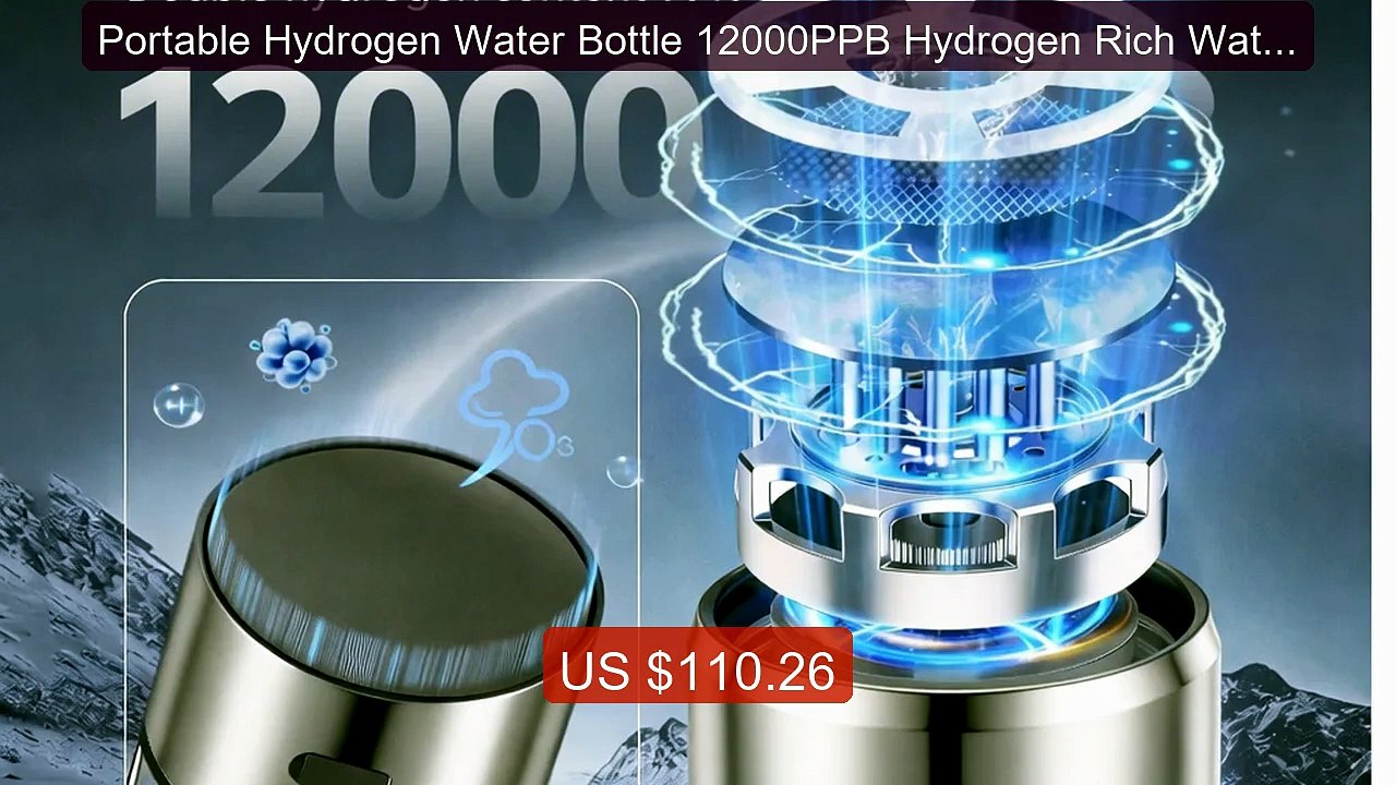 Portable Hydrogen Water Bottle 12000PPB Hydrogen Rich Water G... -- Amazing Value 2026 | Must Have!