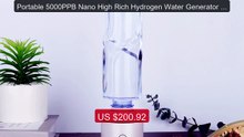 Portable 5000PPB Nano High Rich Hydrogen Water Generator Bottle OR... -- Best Deal 2026 | Shop Now!