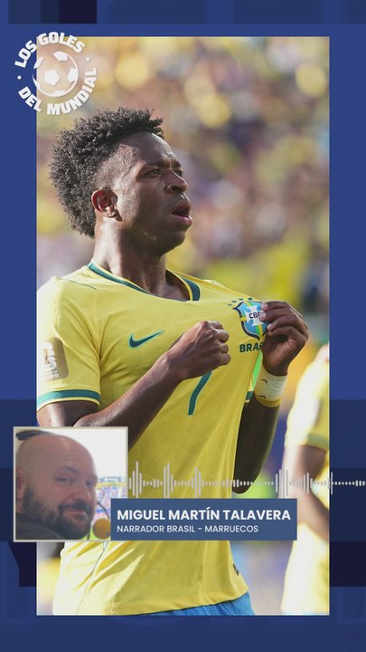 Vinicius marca un golazo en el Brasil 1 - 1 Marruecos