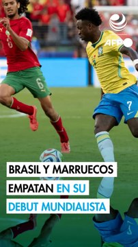 Brasil y Marruecos empatan 1-1 en su debut mundialista