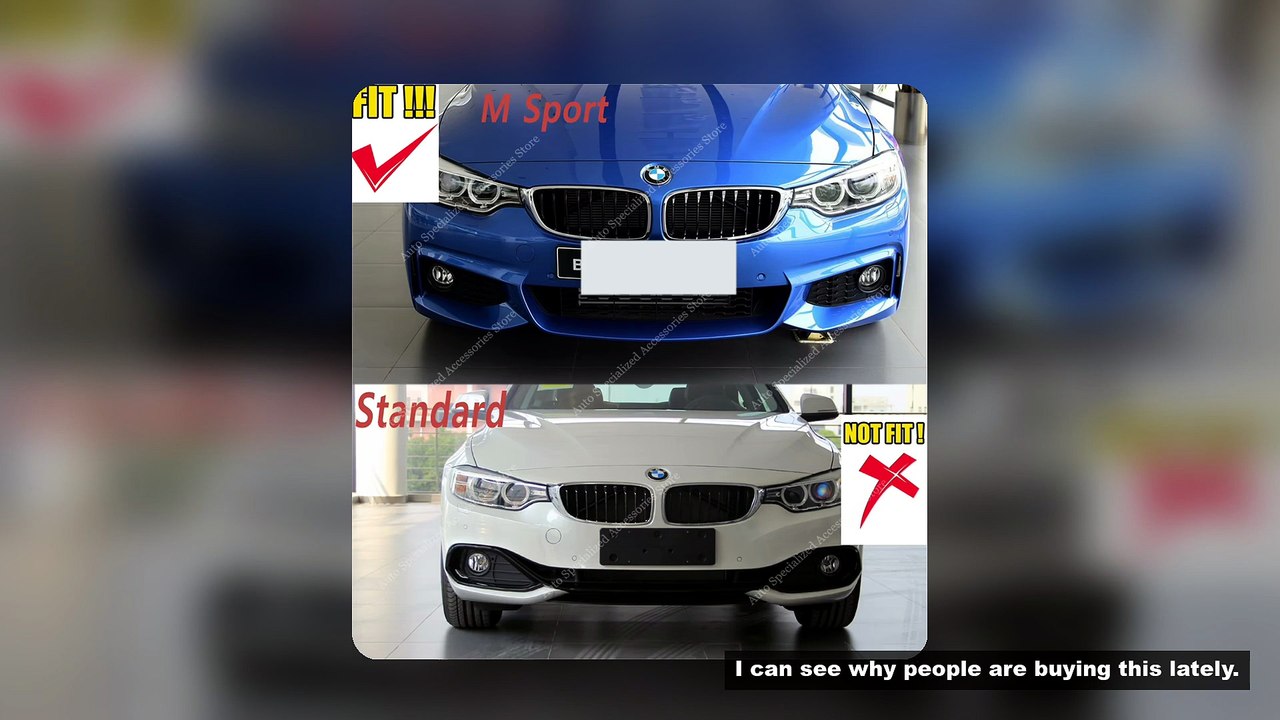 Front Bumper Lip For Bmw F32 F33 F36 430i 430d 440i M Sport 2013-2020 Car Spoiler Gloss Black Bodyki