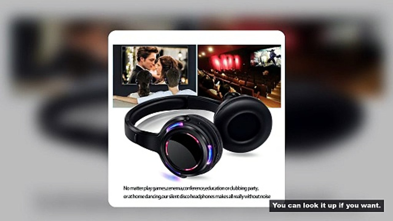 Silent Disco Led Wireless Headphones for Party Several Bundles for Choice