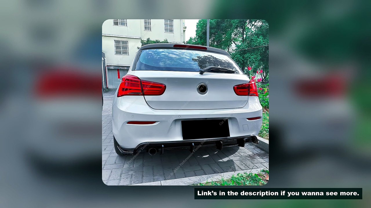 Gloss Black Rear Diffuser Rear Splitter For Bmw F20 116d 116i 118d 118i Non-M Sport 2015-2019 Lci Re