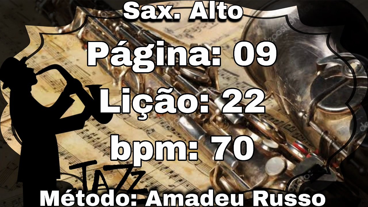 Página: 09 Lição: 22 - Sax. Alto [70 bpm]