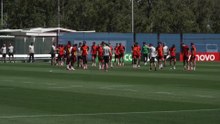 Belgium Red Devils train ahead of first World Cup match in Seattle