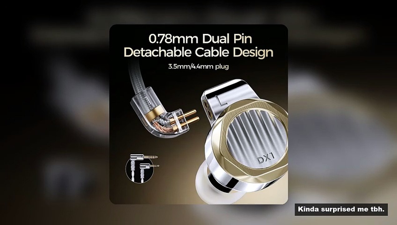 LETSHUOER DX1 11mm Dynamic Driver HiFi In-Ear Monitor Earphones Audiophile Wired IEMs with Detachabl