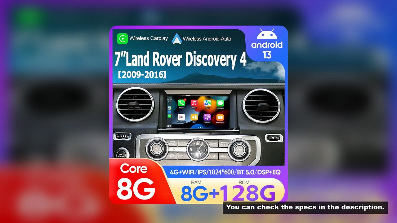 For Android13 Land Rover Discovery 4 LR4 2009 - 2016 8G 128G Car Radio Android GPS Navigation Multim