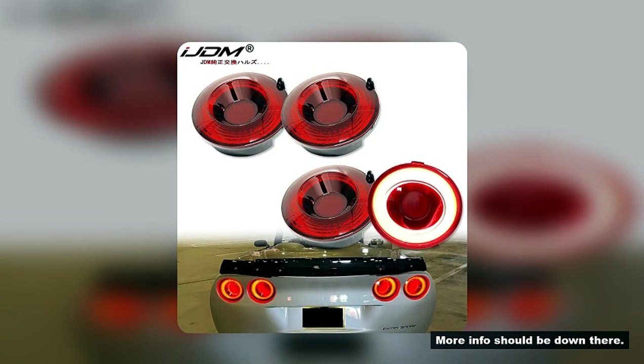4pcs Tail Lamp Assemblies For Chevrolet Corvette C6 Rear Running Driving Parking Lamp Taillight Brak