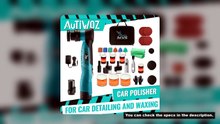 AUTIWOZ Cordless Mini Polisher 6-Speed Quick Change 1/3in 12mm & 3mm Dual Action Rotary 2.0Ah Batter