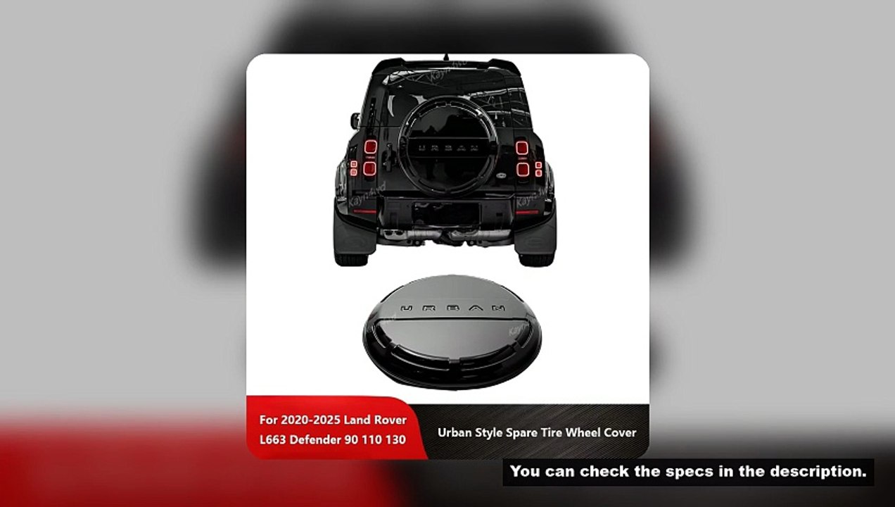 Off Road 4x4 Exterior Accessories Urban Style Premium Spare Tire Wheel Cover For 2020-2025 Land Rove