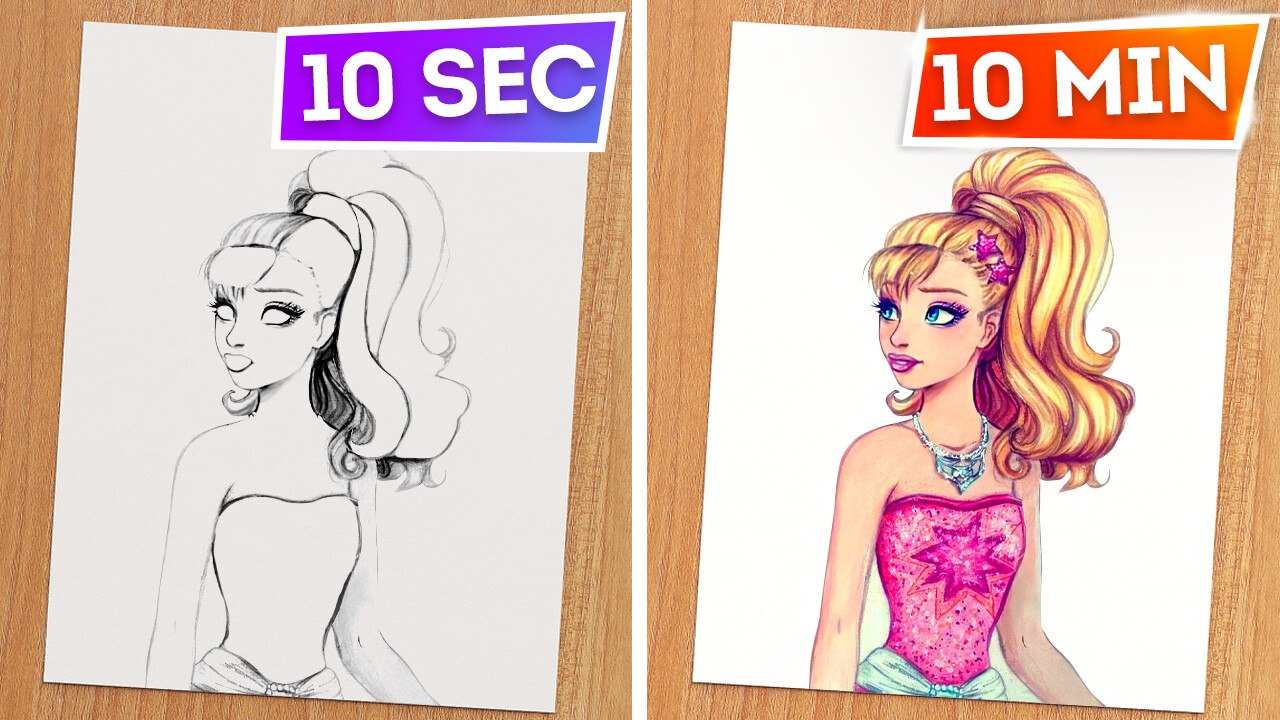 Astuces de dessin colorées et techniques de peinture faciles à découvrir