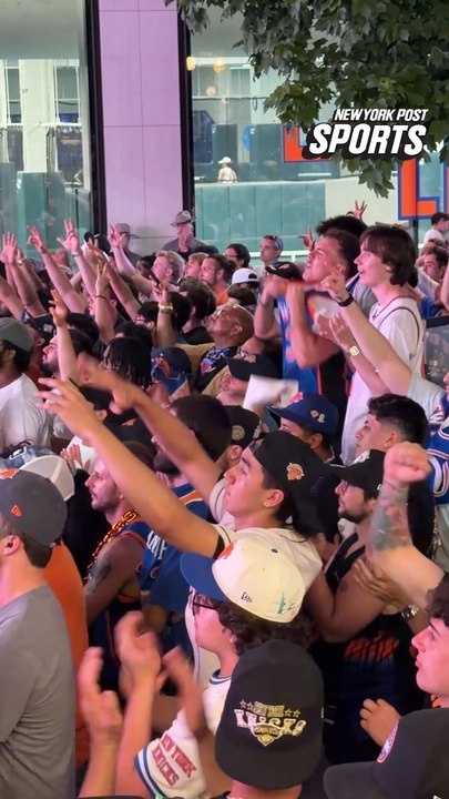Knicks watch party got hyped for Josh Hart's three-pointer