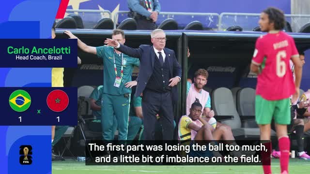 Ancelotti admits Brazil were anxious and have to improve