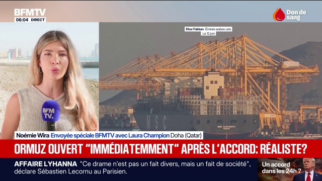 Guerre au Moyen-Orient: le détroit d'Ormuz rouvert immédiatement après la signature de l'accord?