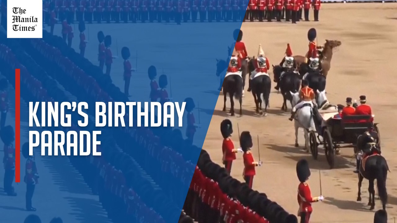 Britain's royals attend King's birthday parade in London
