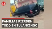 Inundaciones en Tulancingo dejan familias sin hogar; autoridades trabajan en limpieza de lodo