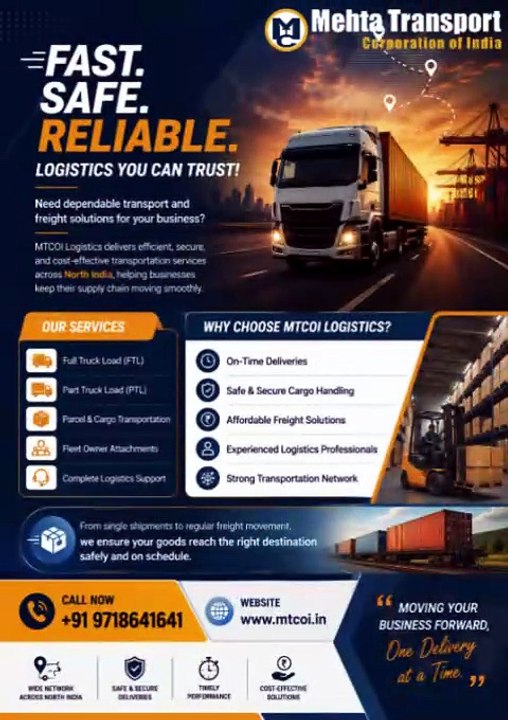 Reliable Interstate Logistics Company | Mehta Transport Corporations