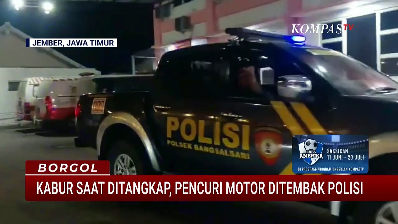 Polisi Lumpuhkan Pelaku Curanmor di Jember yang Kabur saat Ditangkap | BORGOL