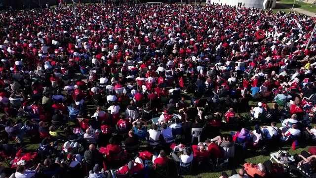 Tarihi Yedikule Hisarı'nda Dünya Kupası heyecanı: Binlerce kişi milli maçı izledi