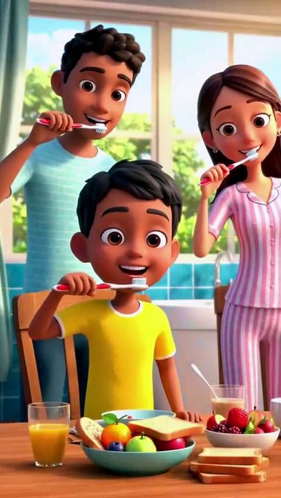 AI cartoon video for children to stay healthy 😁