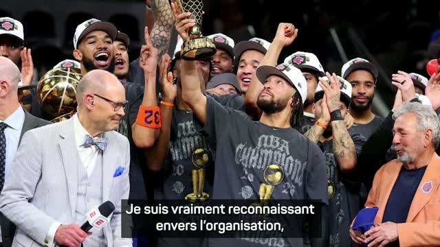 Knicks - Brunson savoure son sacre et le titre de MVP