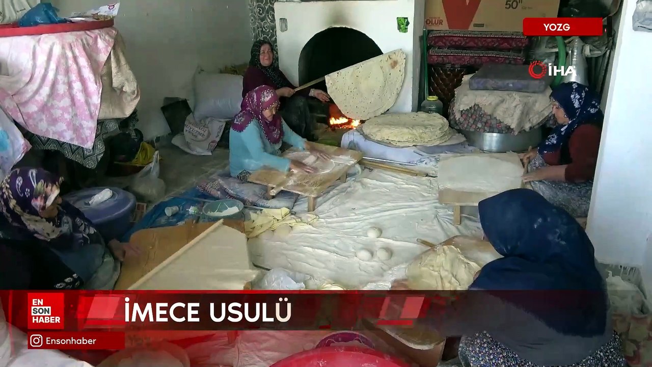 Yozgat’ın vazgeçilmez lezzeti yufka ekmek mesaisi başladı