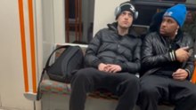 Boy Pulls An Armrest Prank On A Passenger During Train Commute