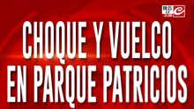 Chue y vuelco en Parque Patricios