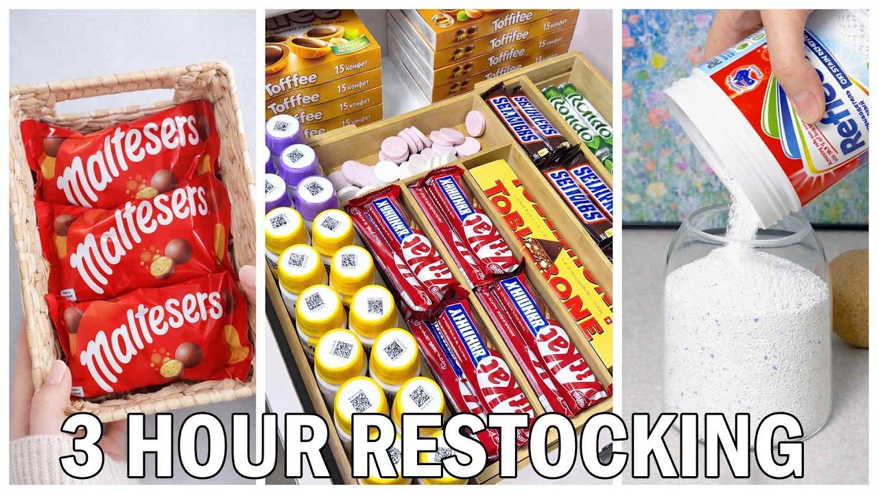 3 Hours of Satisfying Restocking ASMR ✨ | Cleaning, Organizing, Restocking for Relaxation