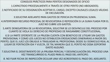 CONSEJOS PRÁCTICOS PARA EL PERITO