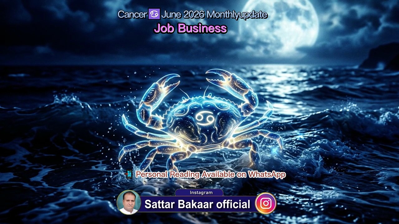 #Cancer♋14 June to 20 June2026 #weeklyupdate #horoscope #zodiacsigns #viralvideo #career #Health #Decision #Money #success #Love #relationships #Since2015 #sattar_Bakaar_official