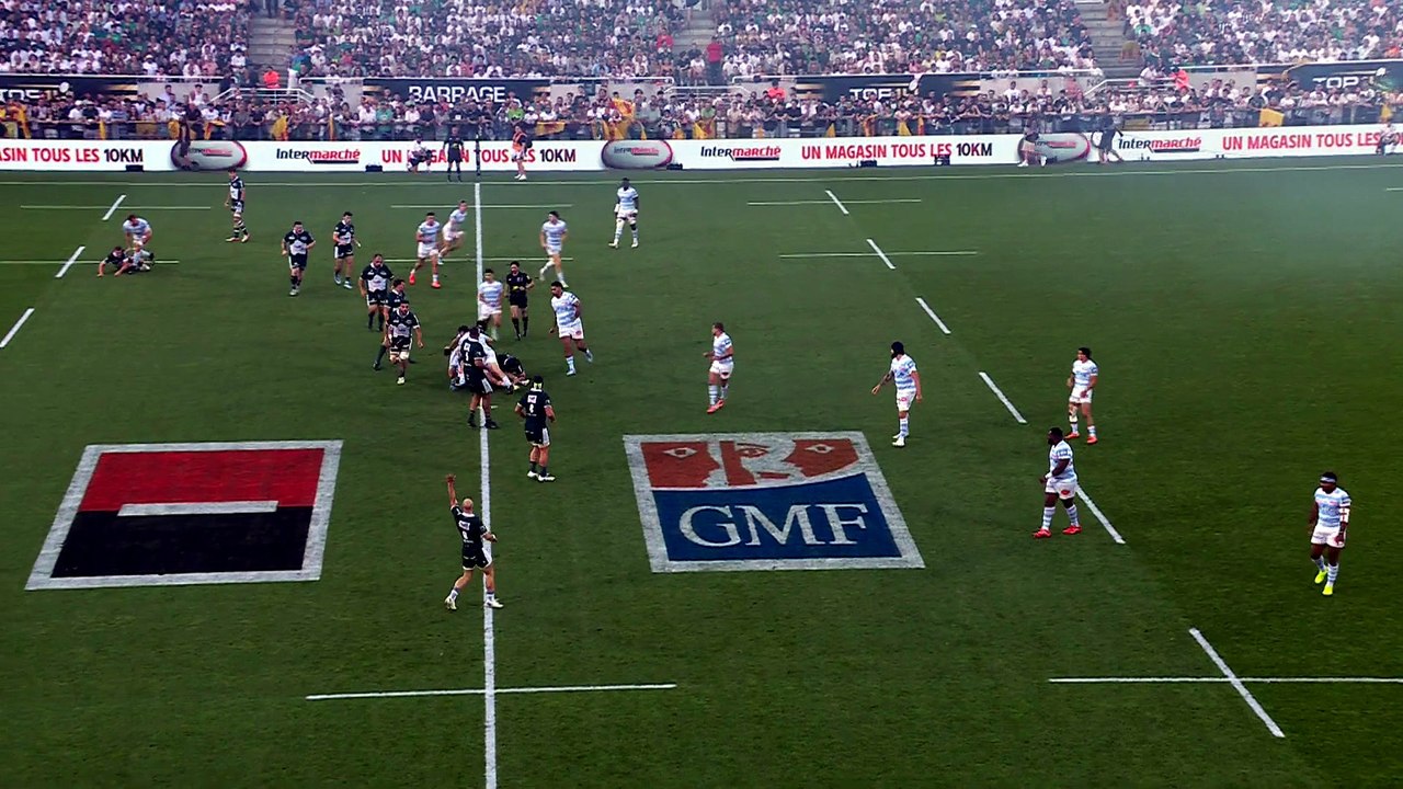 TOP 14 - Essai de Léo CARBONNEAU (R92) - Section Paloise - Racing 92