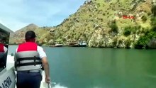 Halfeti’de onlarca turistin olduğu tur teknesinde korku dolu anlar!