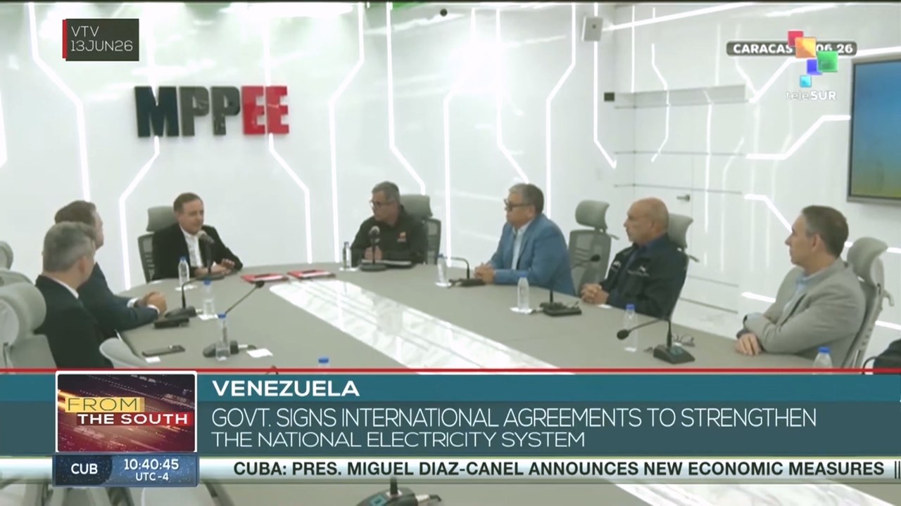 Venezuelan Govt. signs agreements to strengthen national electricity system