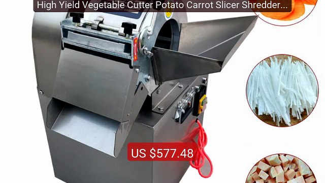 High Yield Vegetable Cutter Potato Carrot Slicer Shredder Mach... Best Buy 2026 | Great Quality!