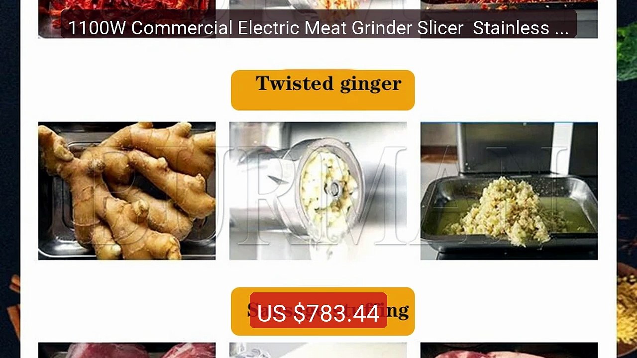 1100W Commercial Electric Meat Grinder Slicer  Stainless St... -- Top Pick 2026 | Unbeatable Price!