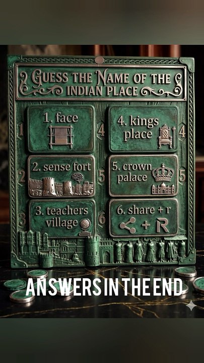 Quiz guess the indian cities and monuments