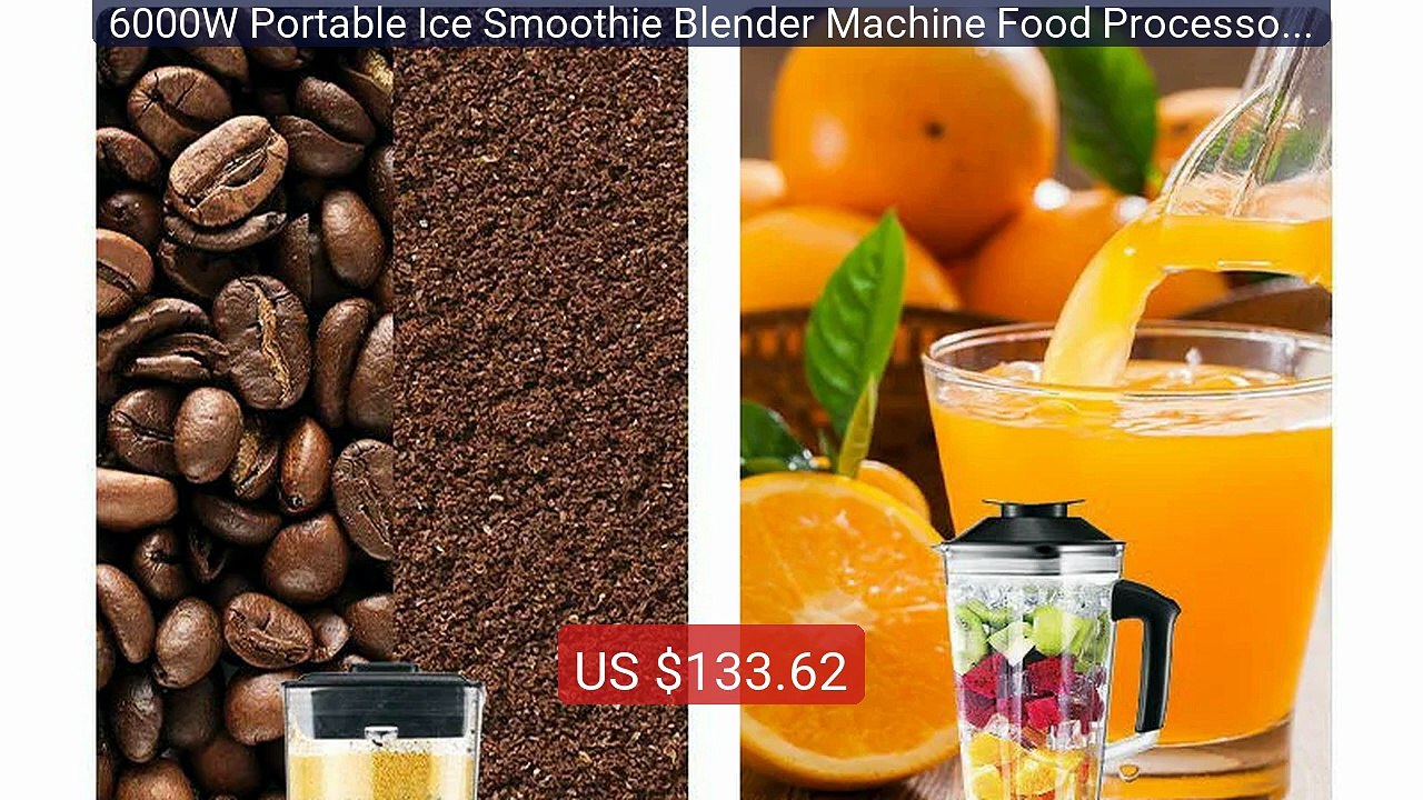 6000W Portable Ice Smoothie Blender Machine Food Processor Cof... -- Hot Deal 2026 | Limited Offer!