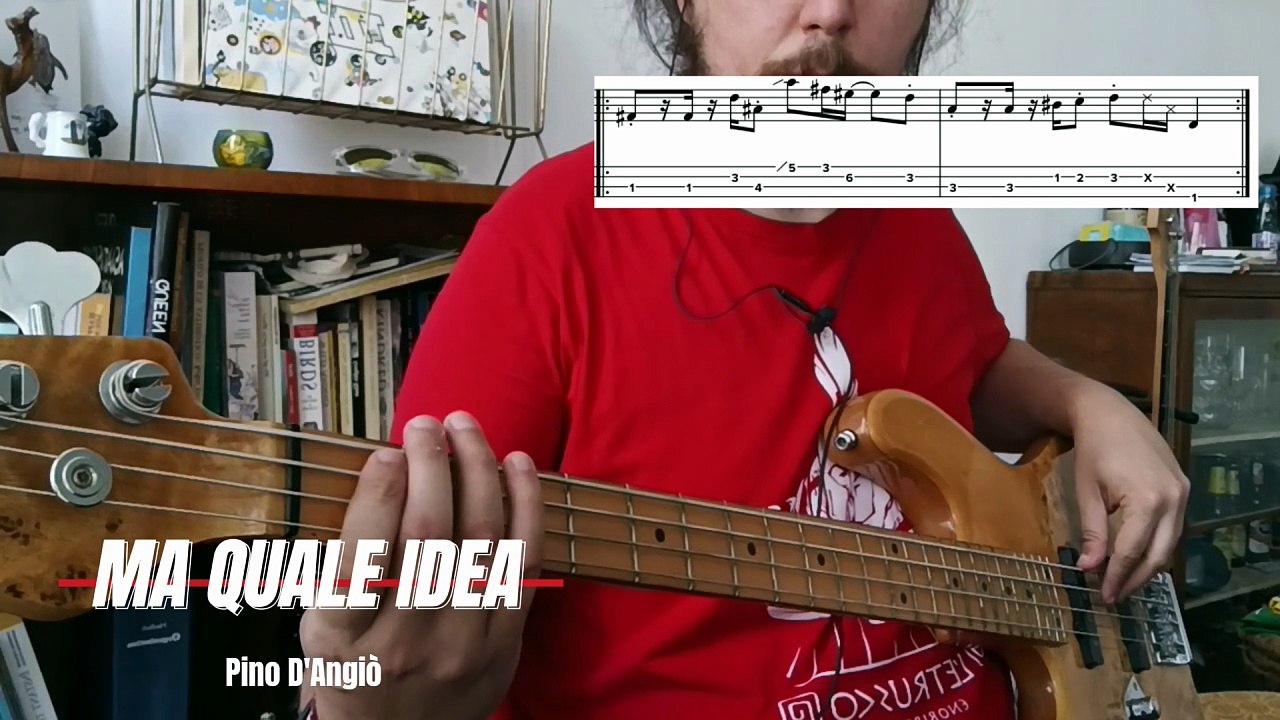 Pino D'Angiò - Ma Quale Idea (Bass Cover)