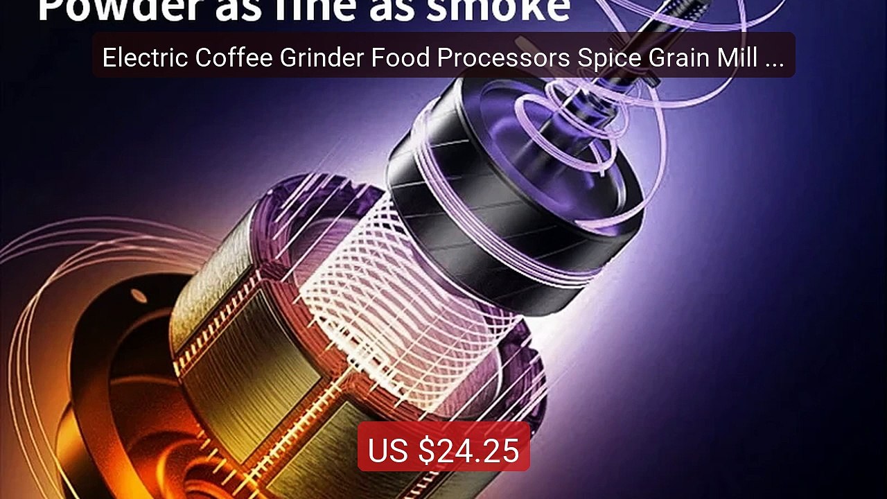 Electric Coffee Grinder Food Processors Spice Grain Mill Baby... -- Amazing Value 2026 | Must Have!