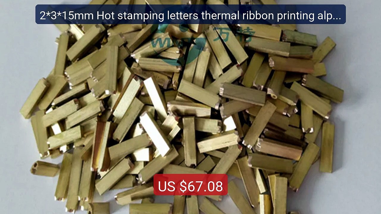 2*3*15mm Hot stamping letters thermal ribbon printing alphabe... -- Amazing Value 2026 | Must Have!