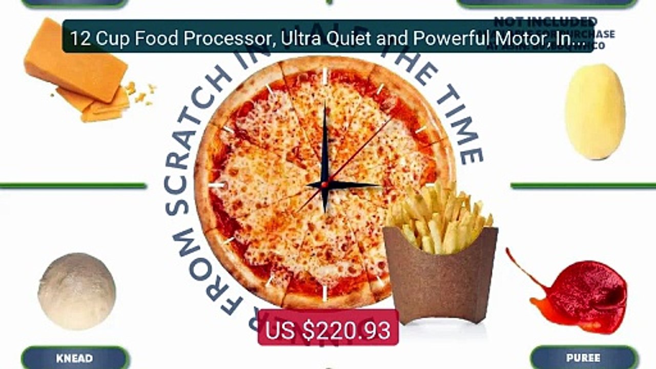 12 Cup Food Processor, Ultra Quiet and Powerful Motor, Includes 9 A... -- Top Rated 2026 | Buy Now!