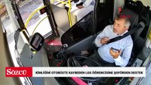 Kimliğini otobüste kaybeden LGS öğrencisine şoförden destek; o anlar kamerada
