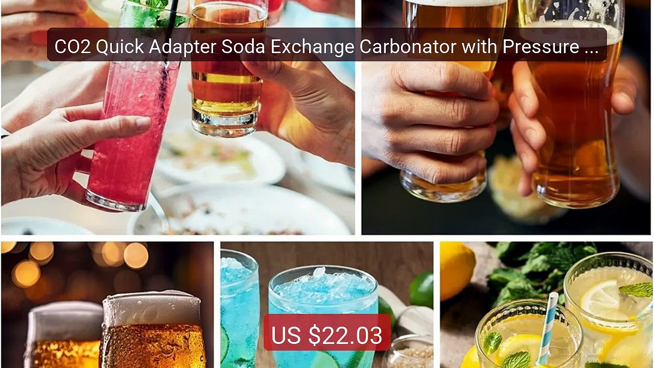 CO2 Quick Adapter Soda Exchange Carbonator with Pressure Gauge for ... -- Top Rated 2026 | Buy Now!