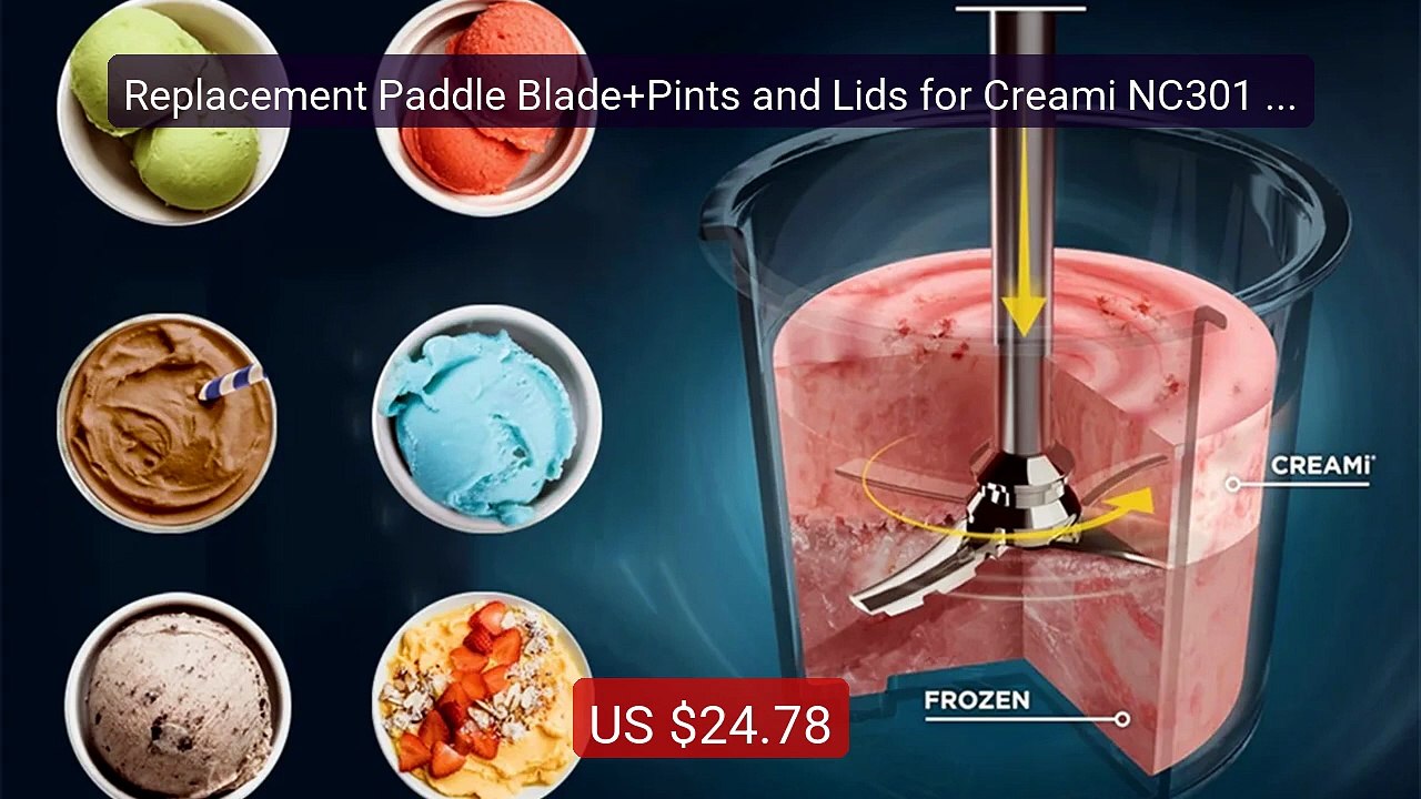 Replacement Paddle Blade+Pints and Lids for Creami NC301 NC300 NC29... -- Top Rated 2026 | Buy Now!