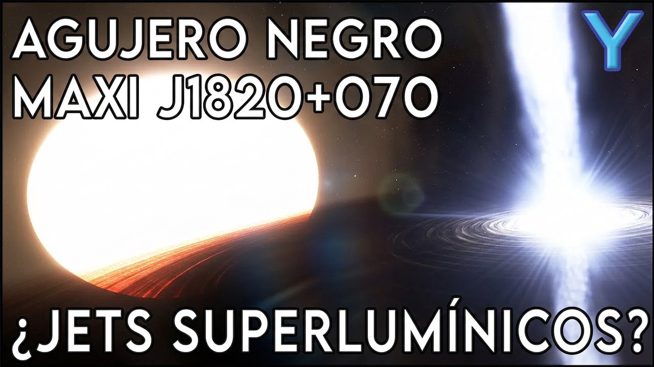 ¿Los potentes chorros del agujero negro MAXI J1820+070 viajan más rápido que la luz?