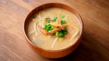 Chicken Miso Soup With Crispy Skin 🍲